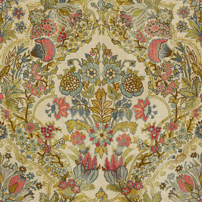 Lee Jofa Tetbury Rose/Aqua Fabric Sample 2013134.710.0