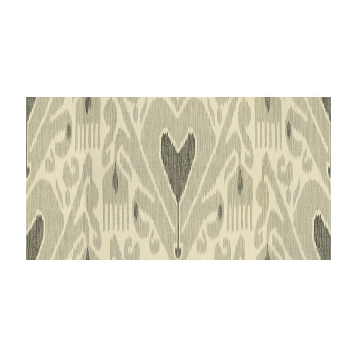Lee Jofa Khalat Ikat Ebony/Pewter Fabric Sample 2013138.811.0
