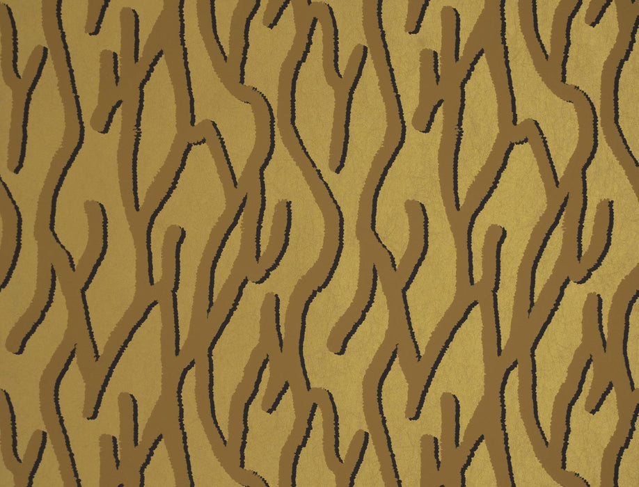 Jim Thompson Pacific Coral  Gilt Wallpaper Sample JT021071005