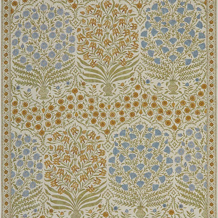 Lee Jofa Sameera Sapphire/Gold Fabric Sample 2017108.540.0