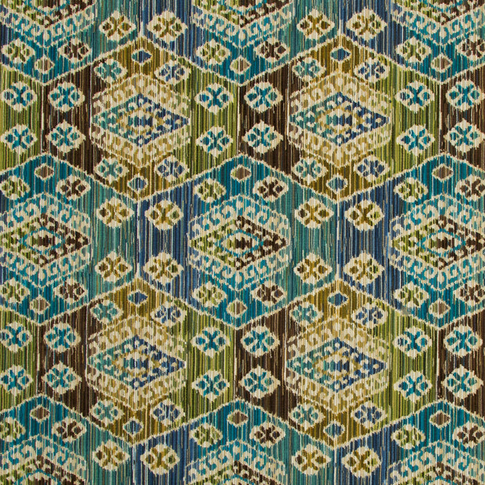 Lee Jofa Bisti Velvet Teal/Forest Fabric Sample 2017124.536.0