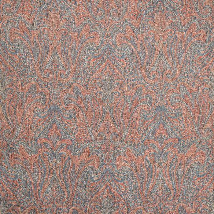 Lee Jofa Toccoa Paisley Ruby/Blue Fabric Sample 2017126.519.0