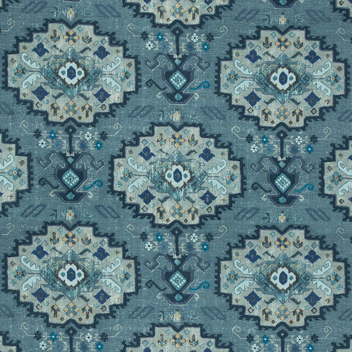 Lee Jofa Turkana Marine/Sky Fabric Sample 2017150.155.0