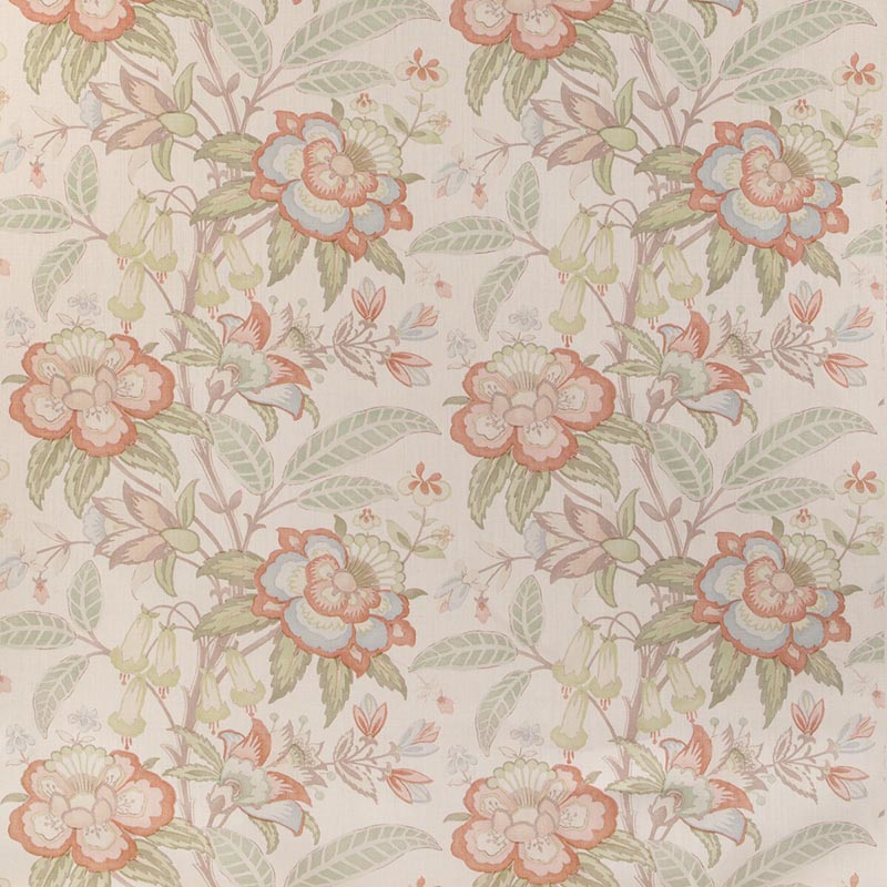 Lee Jofa Davenport Print Coral Fabric Sample 2017164.312.0