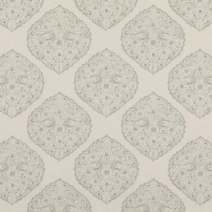 Lee Jofa Lido Print Fog Fabric Sample 2017165.11.0