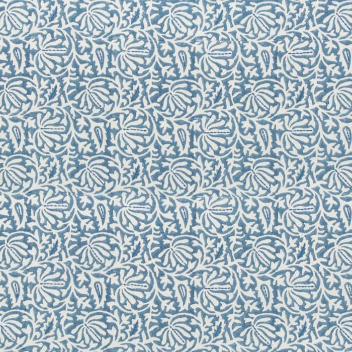 Lee Jofa Laine Print Bluebell Fabric Sample 2017169.5.0