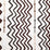 Christopher Farr Rick Rack Printed Embroidered Chocolate Fabric
