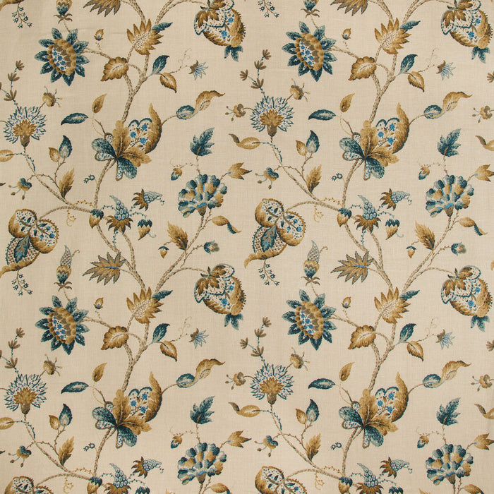 Lee Jofa Hollin Print Peacock Fabric Sample 2019105.134.0