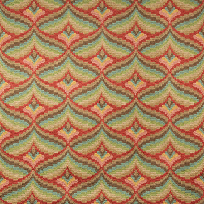 Lee Jofa Giles Embroidery Berry Fabric Sample 2019106.147.0