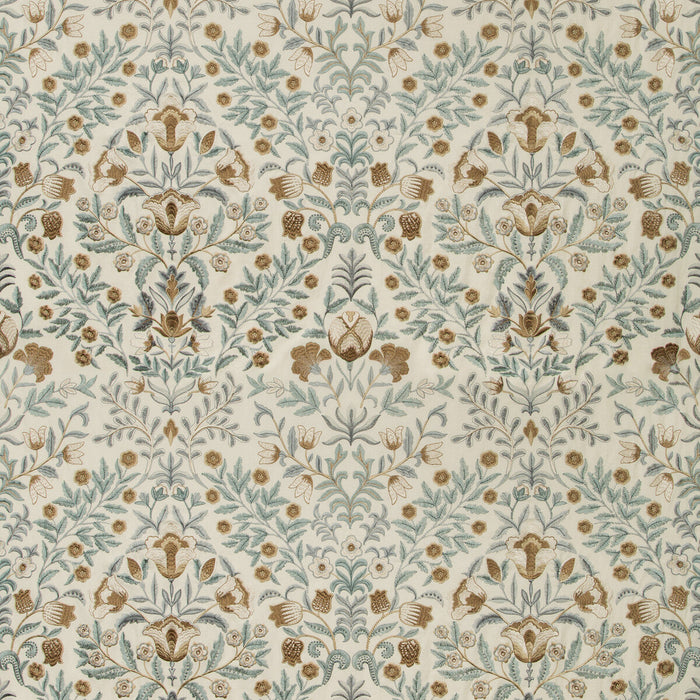 Lee Jofa Luxford Embroidery Mist Fabric Sample 2019110.115.0