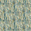 Lee Jofa Taplow Print Peacock/Gold Fabric Sample 2019114.345.0