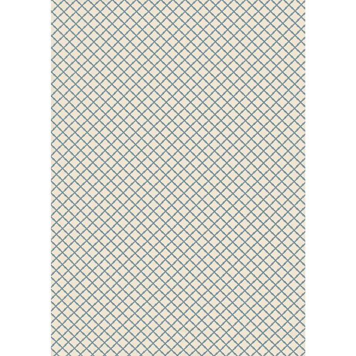 Lee Jofa Bamboo Trellis Blue Fabric Sample 2020115.5.0