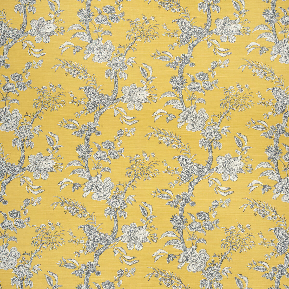 Lee Jofa Beijing Blossom Amb/Navy Fabric Sample 2020120.450.0