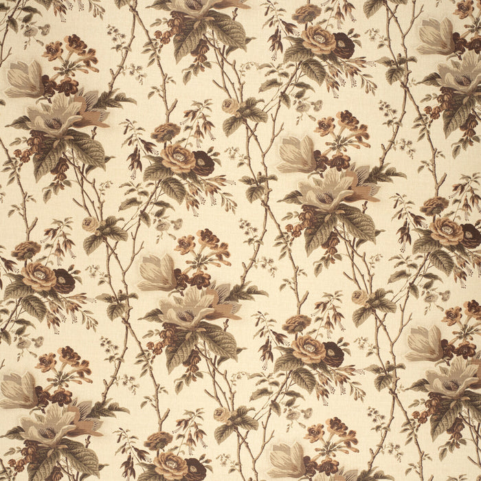 Lee Jofa De La Tour Plum/Brow/Ecru Fabric Sample 2020129.610.0