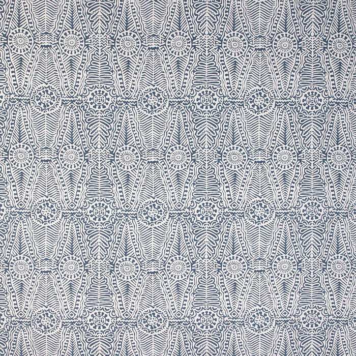 Lee Jofa Drayton Print Indigo Fabric Sample 2020184.50.0