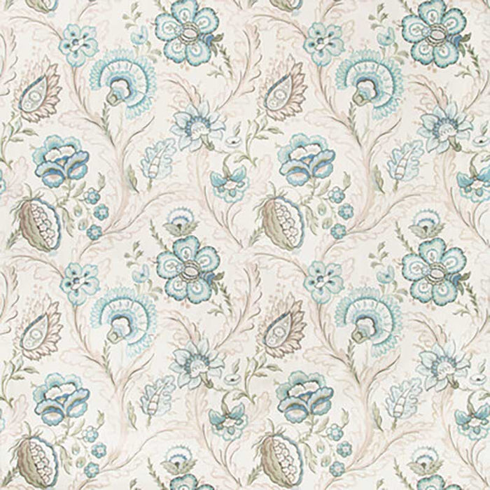 Lee Jofa Wimberly Print Aqua/Sage Fabric Sample 2020186.1323.0