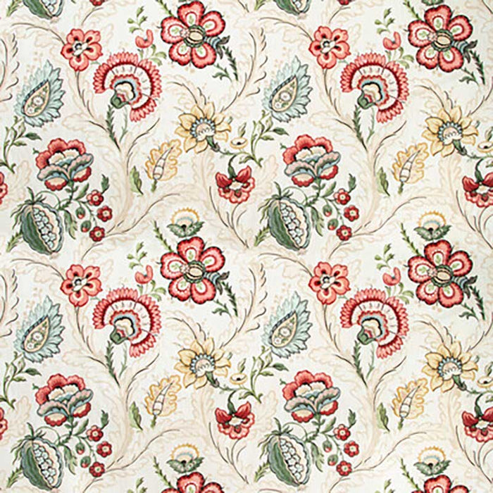 Lee Jofa Wimberly Print Berry/Gold Fabric Sample 2020186.940.0