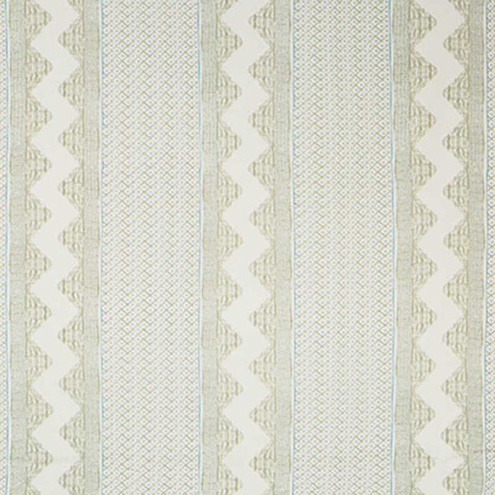 Lee Jofa Whitaker Print Sage/Aqua Fabric Sample 2020188.2313.0