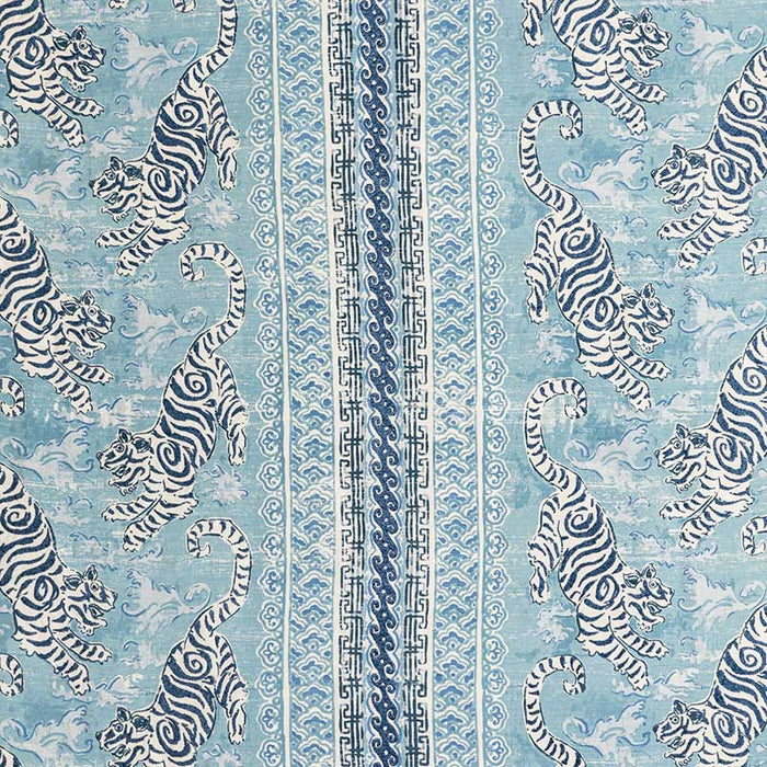 Lee Jofa Bongol Print Sky Fabric Sample 2020197.150.0