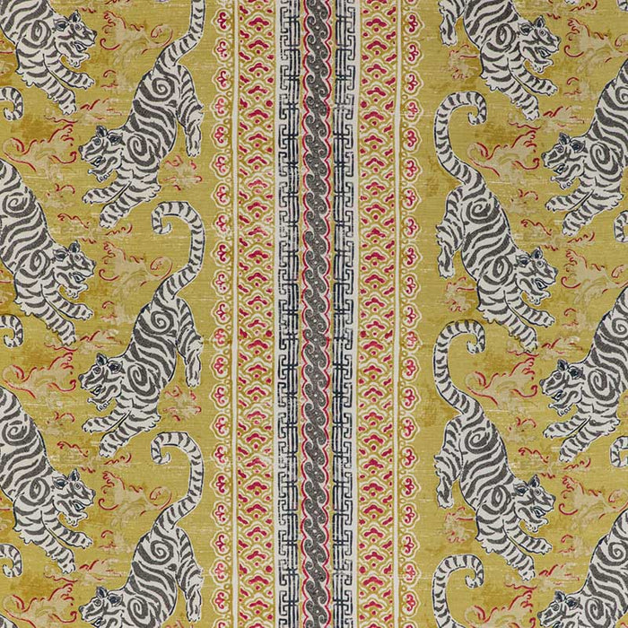 Lee Jofa Bongol Print Citrine Fabric Sample 2020197.4039.0