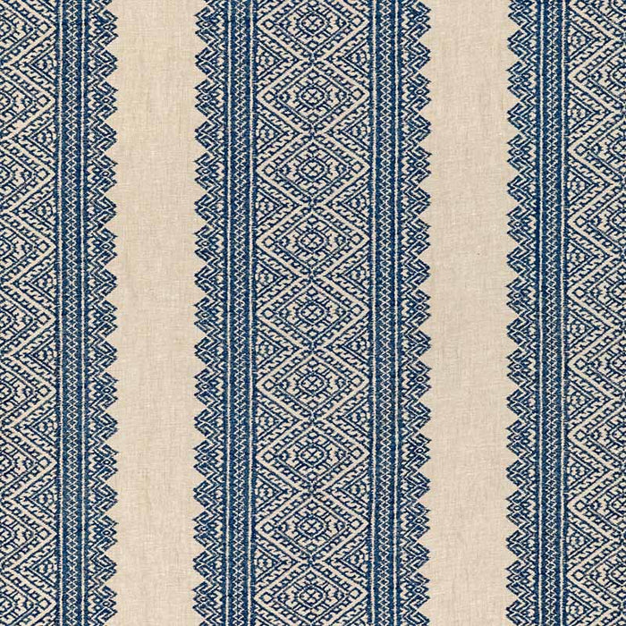 Lee Jofa Avon Embroidery Denim Fabric Sample 2020211.505.0