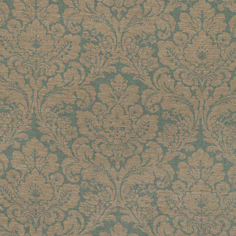 Lee Jofa Acanthus Damask Blue Fabric Sample 2020212.1516.0