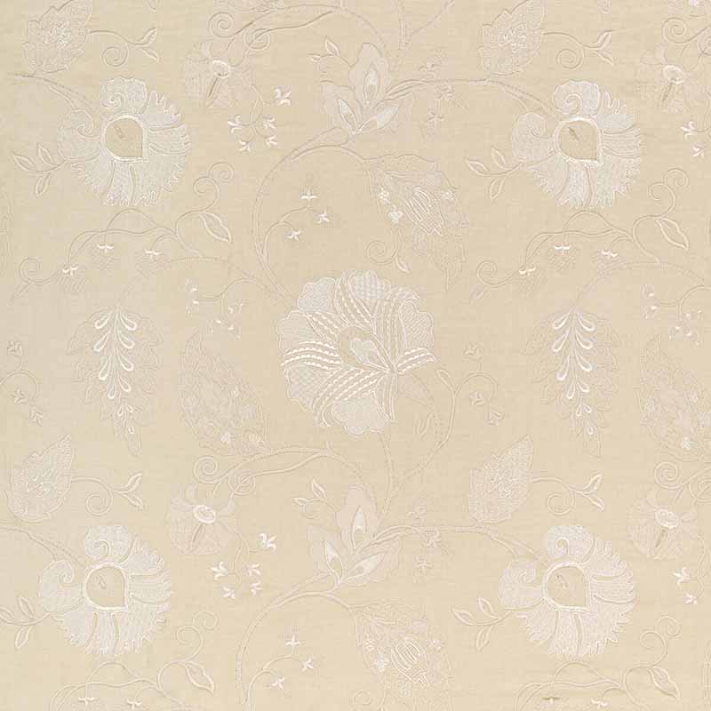 Lee Jofa Shiraz Emb Stone/Ivory Fabric Sample 2020215.16.0