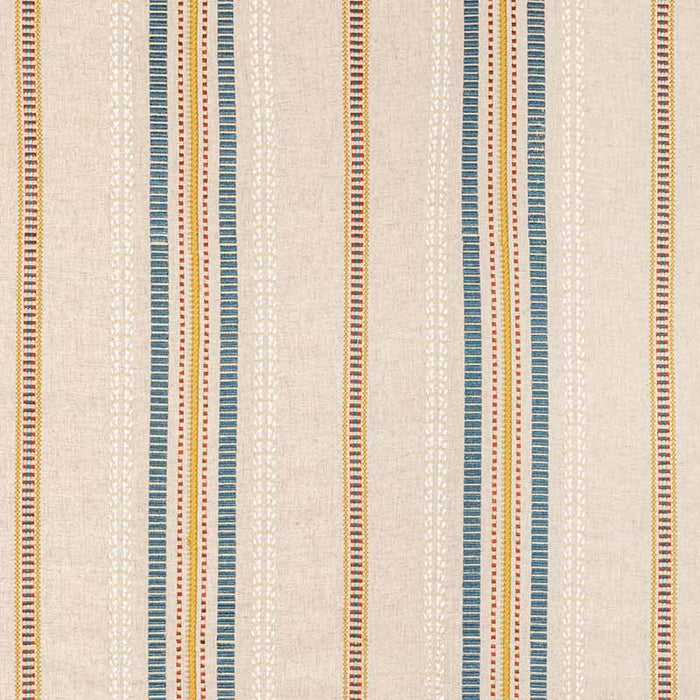 Lee Jofa Nautique Emb Denim/Gold Fabric Sample 2020223.514.0