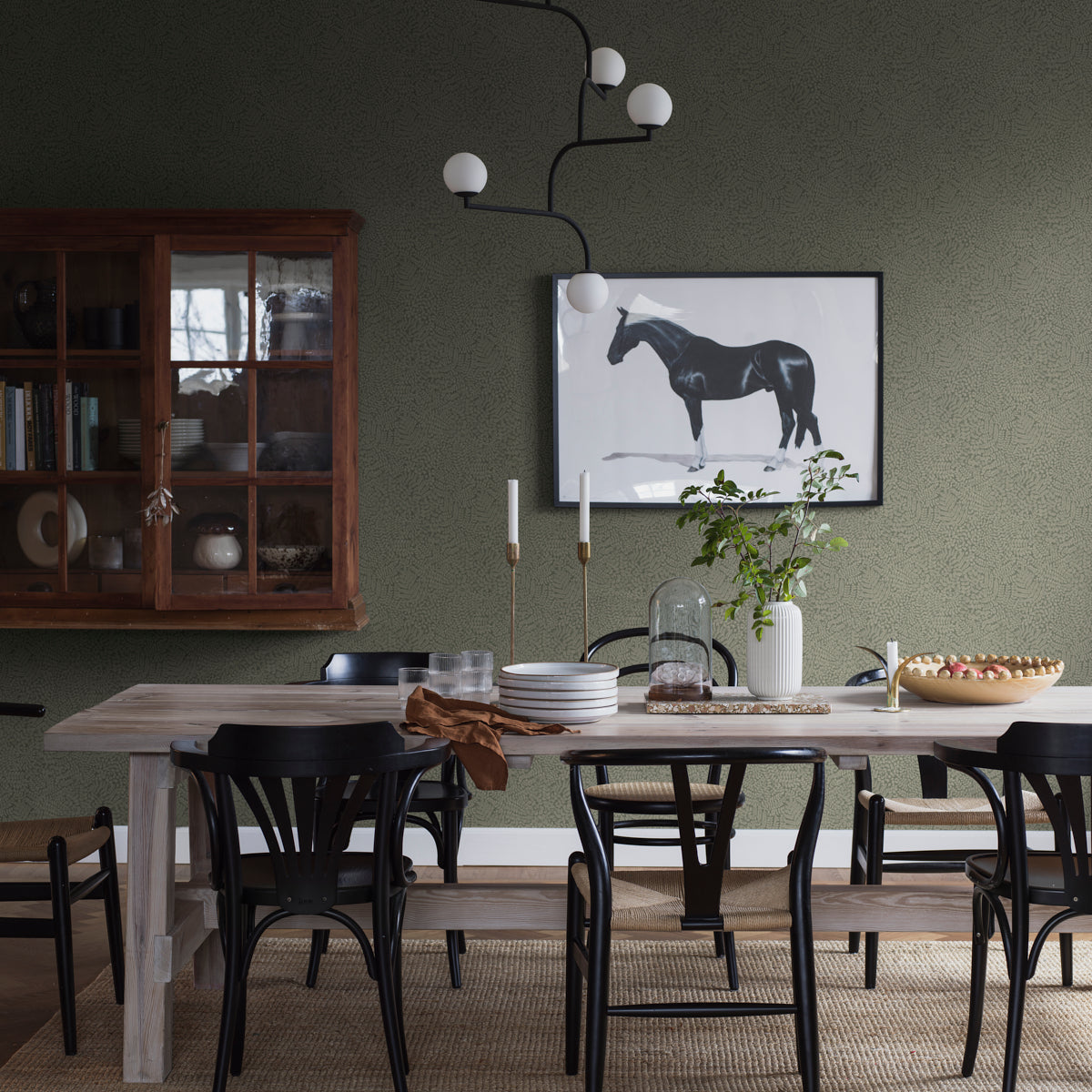 Schumacher Bladverk Spruce Wallpaper 2021