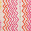 Christopher Farr Rick Rack Printed Embroidered Hot Pink Fabric