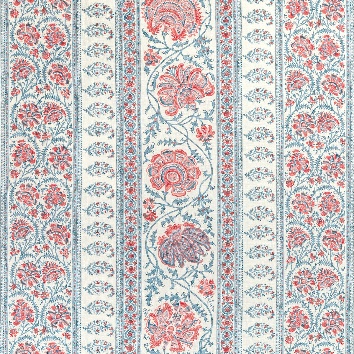 Lee Jofa Indiennes Stripe Berry Fabric Sample 2022106.195.0