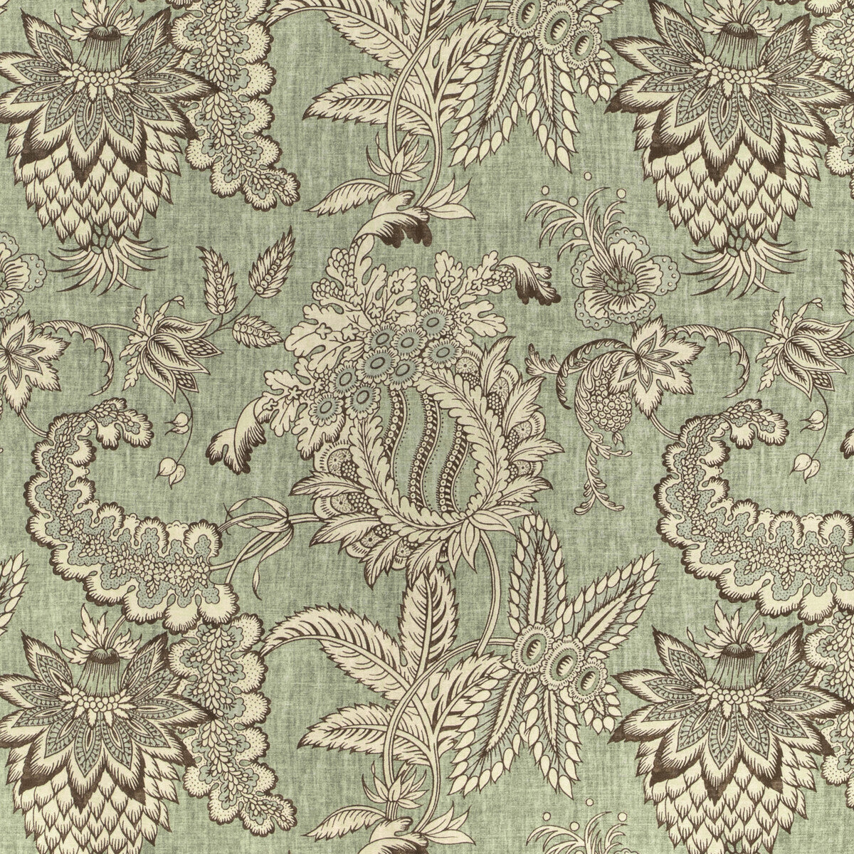 Lee Jofa Jennings Print Green Fabric Sample 2022115.3.0