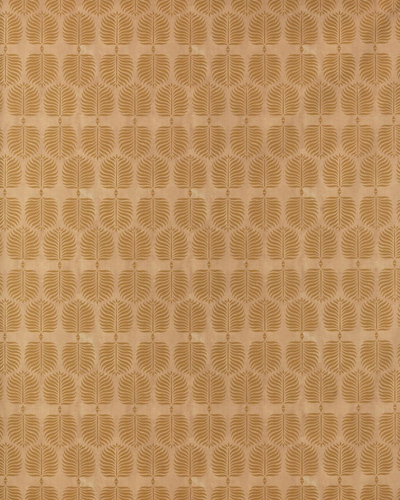Lee Jofa Persia Leaf Ochre On Pink Fabric Sample 2022122.417.0