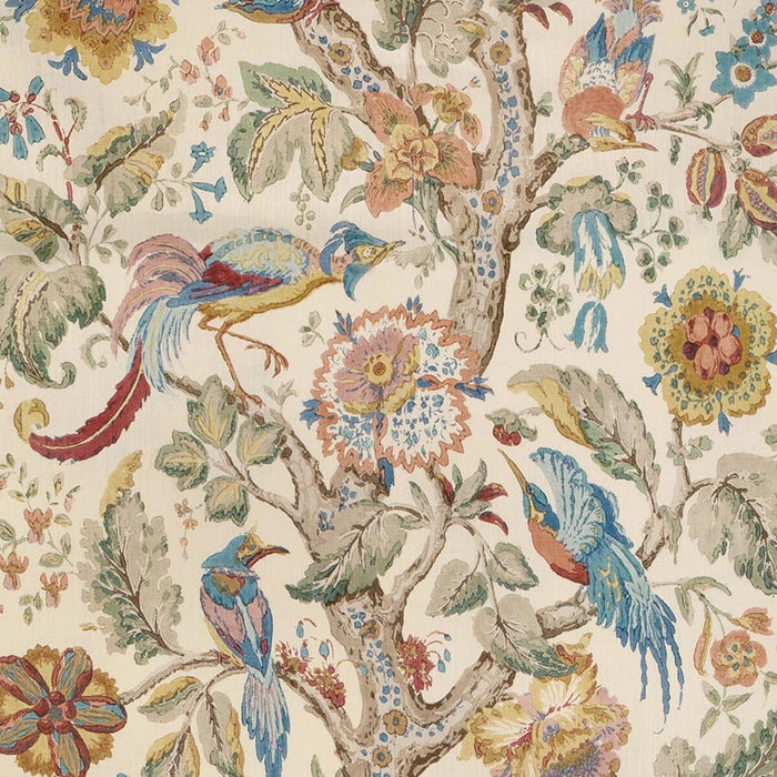 Lee Jofa Tree Of Life Denim/Berry Fabric Sample 2023100.519.0