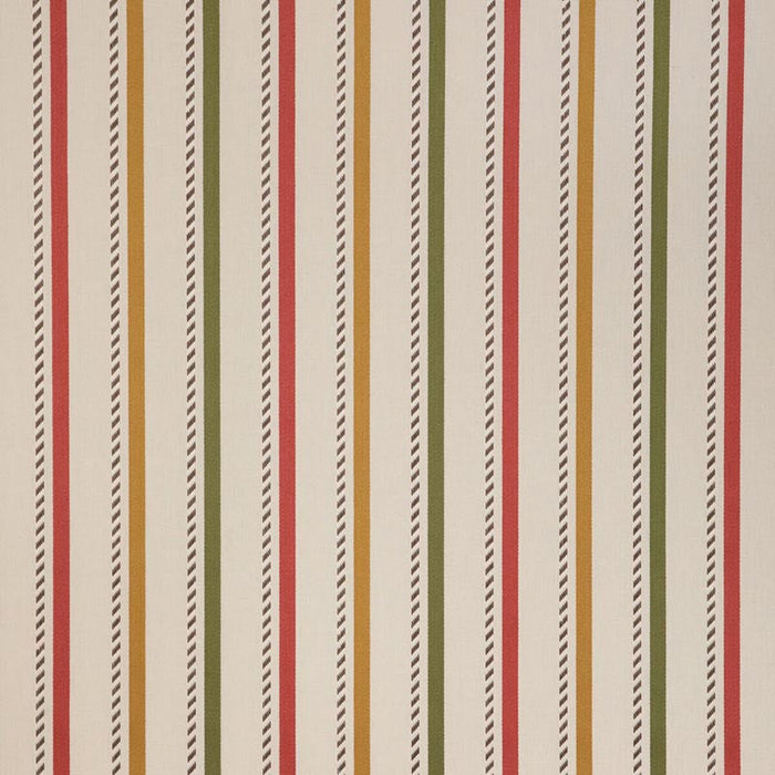 Lee Jofa Buxton Stripe Red/Gold Fabric Sample 2023106.194.0