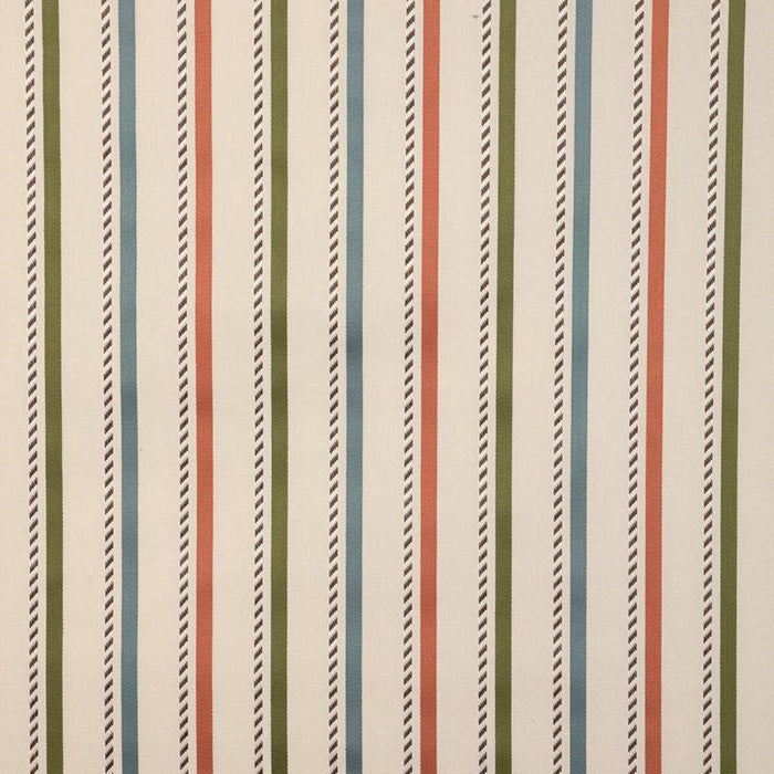 Lee Jofa Buxton Stripe Leaf/Clay Fabric Sample 2023106.324.0