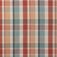 Lee Jofa Fisher Plaid Teal/Spice Fabric 2023107.519.0