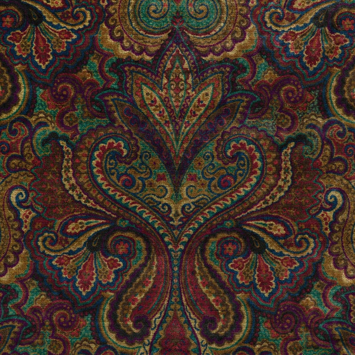 Lee Jofa Carswell Velvet Topaz/Ruby Fabric Sample 2023113.195.0