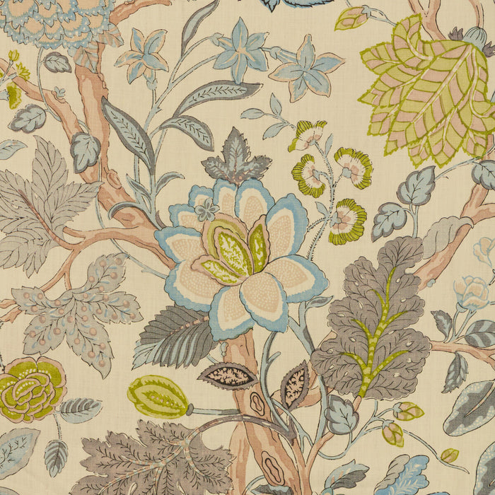 Lee Jofa Hazelwood Print Mineral Fabric Sample 2023121.1523.0