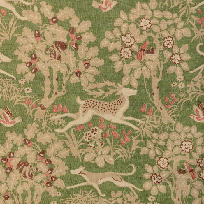 Lee Jofa Mille Fleur Print Juniper Fabric Sample 2023122.317.0