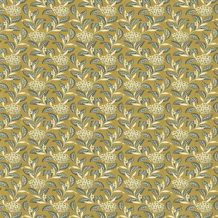 Lee Jofa Ortensia Teal On Olive Fabric Sample 2023133.353.0