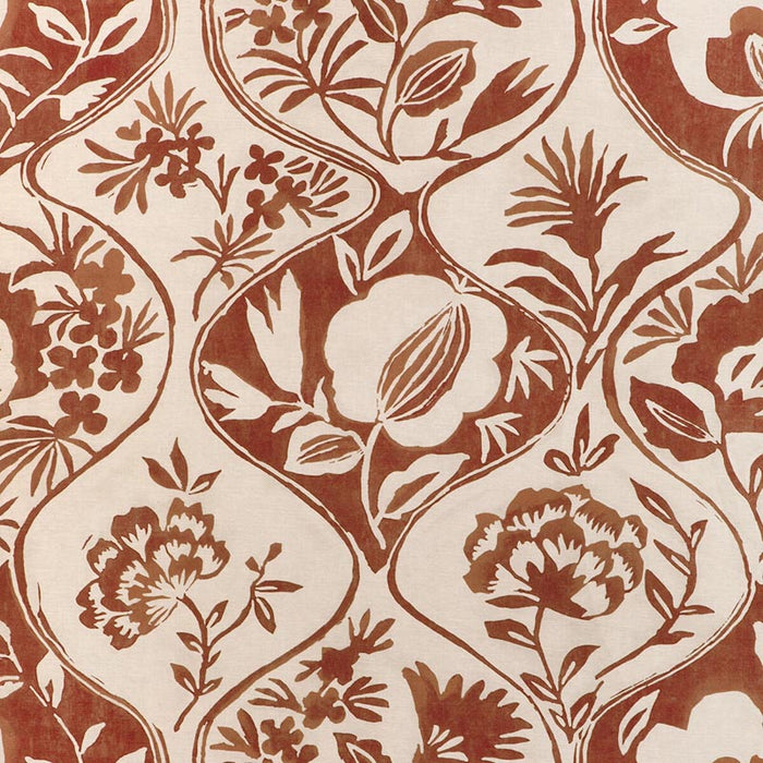 Lee Jofa Calathea Print Clay Fabric Sample 2023141.24.0