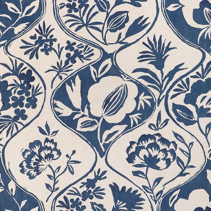 Lee Jofa Calathea Print Indigo Fabric Sample 2023141.50.0