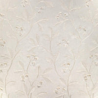 Lee Jofa Iris Embroidery Ivory Fabric 2023144.1.0