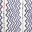 Christopher Farr Rick Rack Printed Embroidered Indigo Fabric