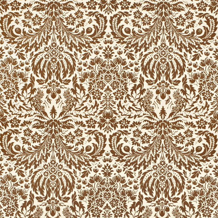 Lee Jofa Damask Brown Fabric 2024104.61.0