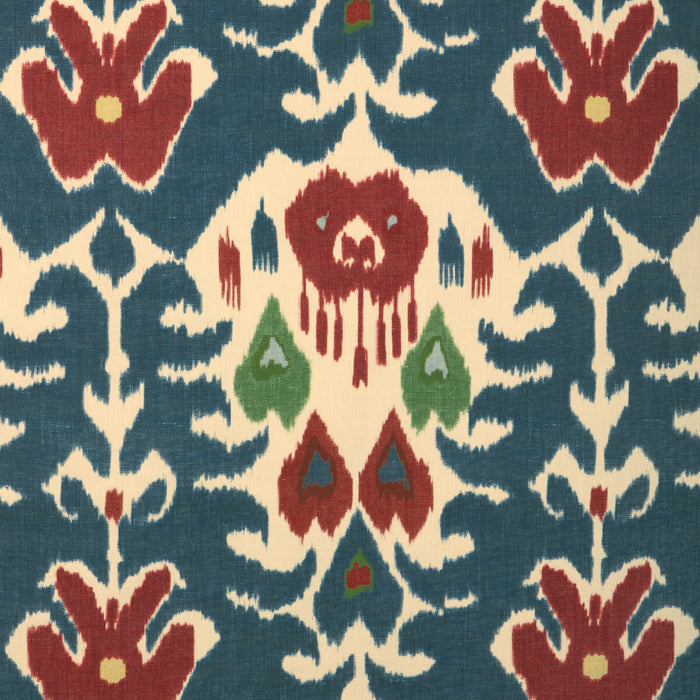 Lee Jofa Marco Polo Ii Navy/Red Fabric Sample 2025128.519.0