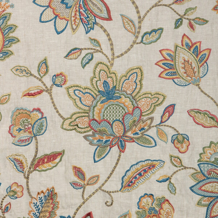 Lee Jofa Mayfair Emb Multi Fabric Sample 2025142.195.0