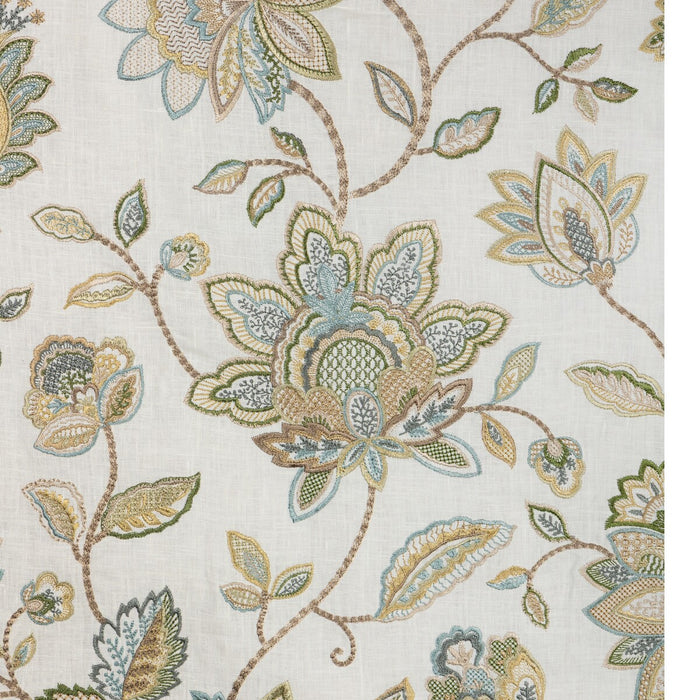 Lee Jofa Mayfair Emb Olive Fabric Sample 2025142.330.0