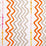 Christopher Farr Rick Rack Printed Embroidered Orange Fabric